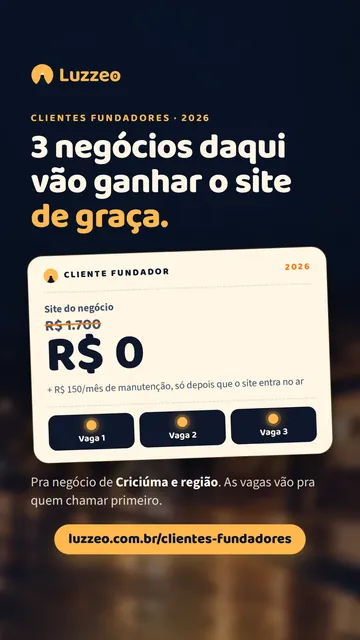 Story da Luzzeo: 3 negócios daqui vão ganhar o site de graça.